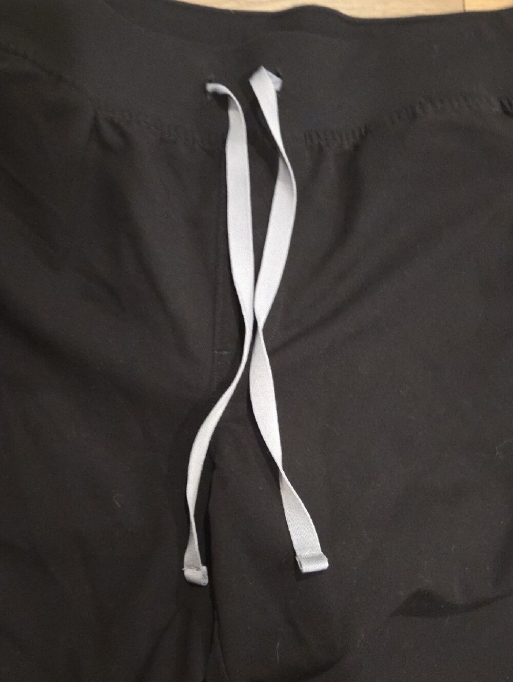 Figs Women's Black Jogger Scrub pants with Grey Drawstring - Picture 6 of 8